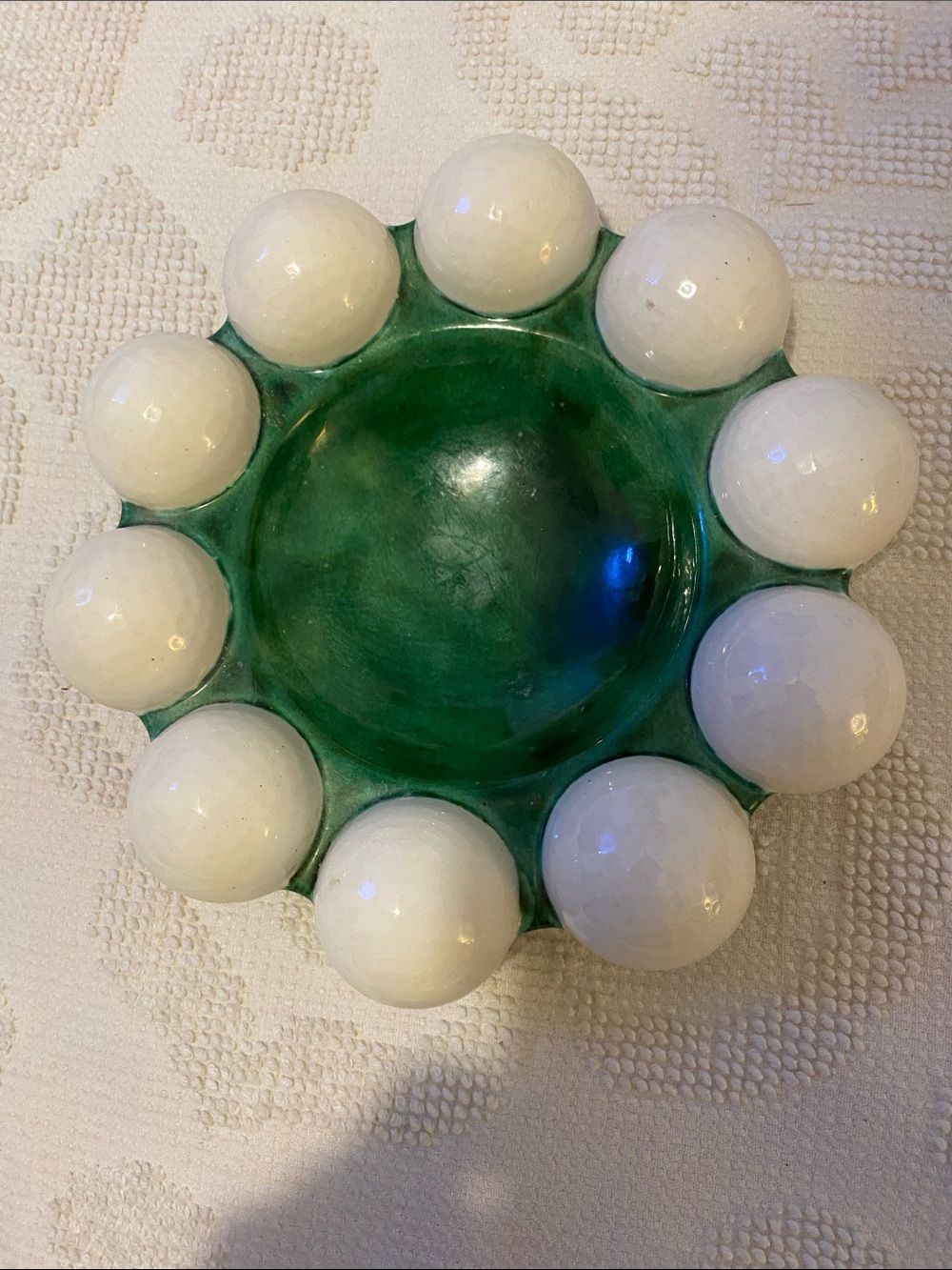 Vintage holland golf ball ashtray. No cracks or chips